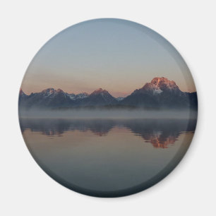 Sunrise in Jackson Dam Grand Teton Nationalpark Magnet