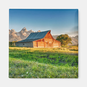 Sunrise in Moulton Barn Magnet