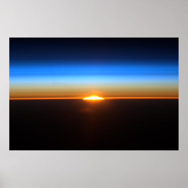 Sunrise in space Poster (Vorne)