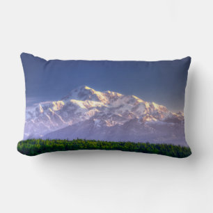 Sunrise Kisses Mt. McKinley Alaska-Bereich Lendenkissen