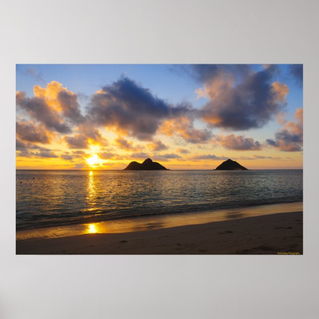 Sunrise_Lanikai Beach_ Hawaii Poster (Vorne)