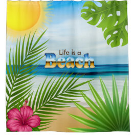 Sunrise Life ist ein Beach Design Duschvorhang