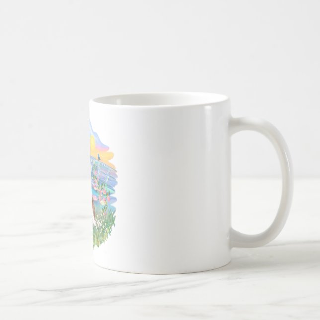 Sunrise Lilies - Blenheim Cavalier Kaffeetasse (Rechts)