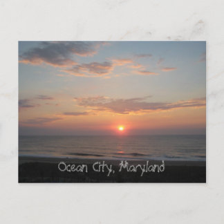 "Sunrise - Ocean City, Maryland" Postkarte