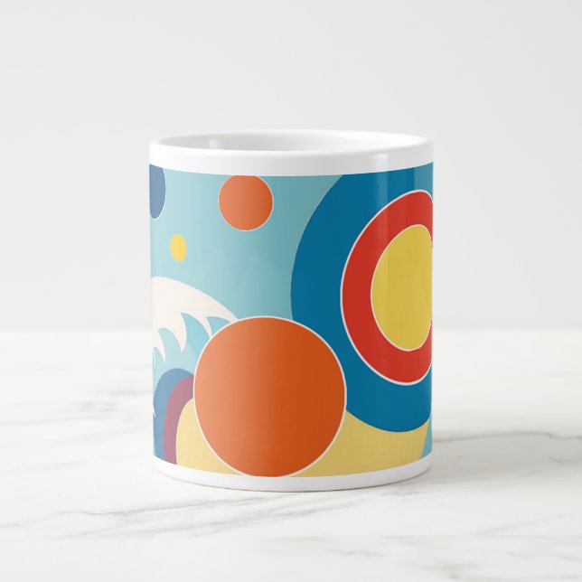 Sunrise Ocean Wave Jumbo-Tasse (Vorderseite)
