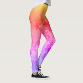 Sunrise Ombre Puzzle Stücke Leggings