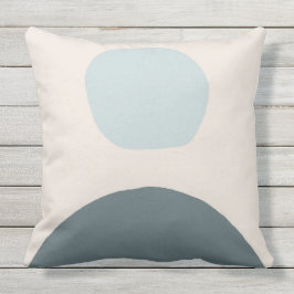 Sunrise Outdoor Kissen hellblau und beige modern