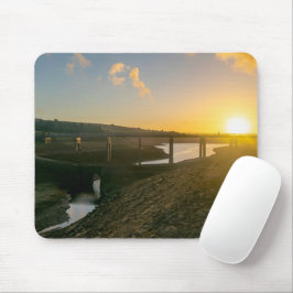 Sunrise Over Baitings Bridge - Exposed Depths Mousepad