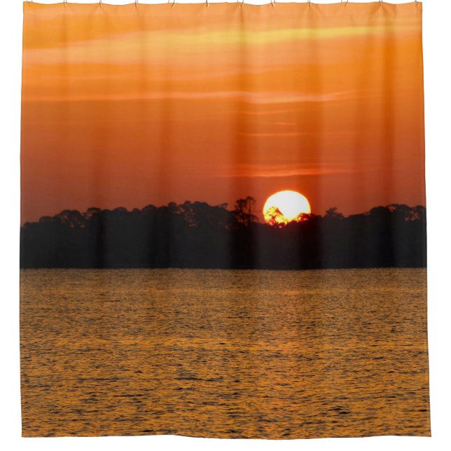 Sunrise Over Perdido Bay Duschvorhang (Vorderseite)