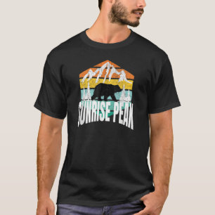 Sunrise Peak Arizona Bär Retro Hexagon Classic Bl T-Shirt
