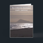 Sunrise Personalisiert Grandson Birthday Feiertagskarte<br><div class="desc">Grußkarte Sonnenaufgang Enkel Geburtstagskarte. Passen Sie diese Geburtstagskarte mit jedem beliebigen Text an und lassen Sie sie dann ausdrucken und an Sie senden oder laden Sie sie sofort auf Ihr Mobiltelefon herunter. Wenn Sie Hilfe bei der Anpassung benötigen, kontaktieren Sie uns über den Link auf dieser Seite. Meeresfotografie personalisierte Geburtstagskarte...</div>
