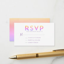 Sunrise Pink Gradient Modern UAWG Enclosure Card