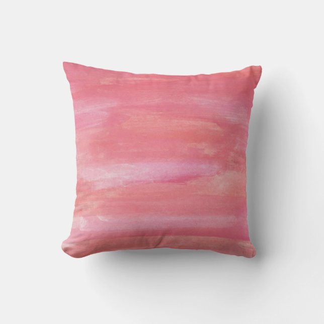 Sunrise Pink Throw Kissen (Vorderseite)
