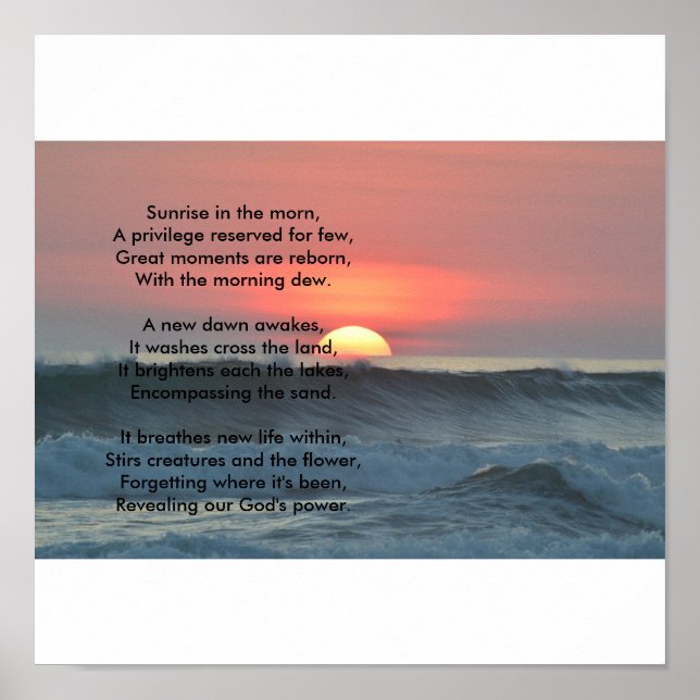 Sunrise poster (Vorne)