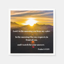 Sunrise Psalm 5:3 Bibelverse