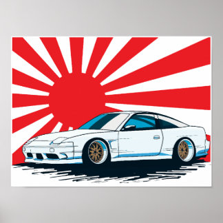 Sunrise S13 Vector Poster
