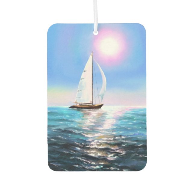 Sunrise Sailboat Air Freshener Autolufterfrischer (Vorderseite)