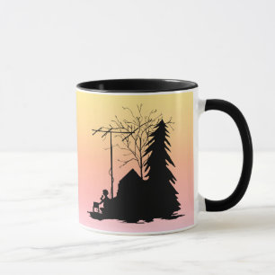 Sunrise Silhouette Ham Radio Tasse