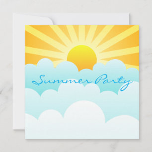 Sunrise Summer Party Einladung Card