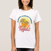 Sunrise Sunburn Sunset Summer T-shirt Femme