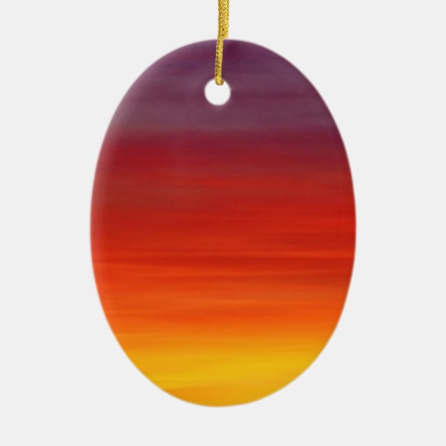 Sunrise Sunset Dawn Sky Keramik Ornament (Vorne)