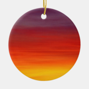 Sunrise Sunset Dawn Sky Keramik Ornament