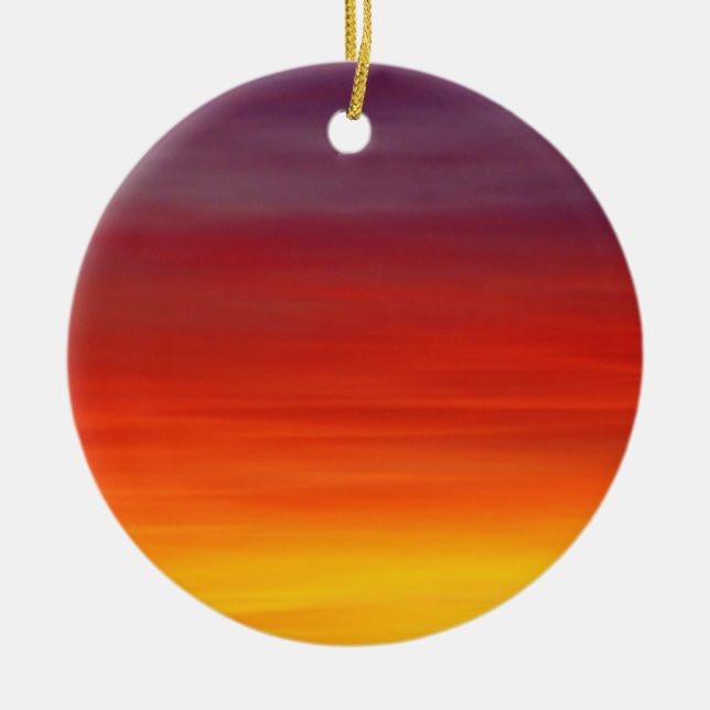 Sunrise Sunset Dawn Sky Keramik Ornament (Vorne)