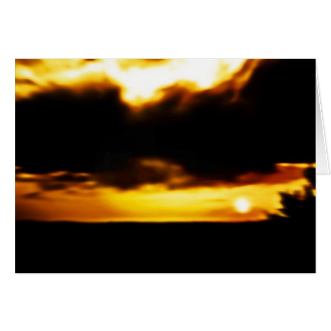 Sunrise/Sunset Grußkarten (Vorderseite (Horizontal))