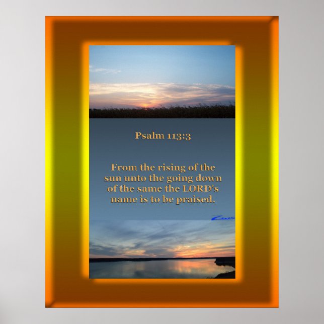 Sunrise Sunset Poster (Vorne)
