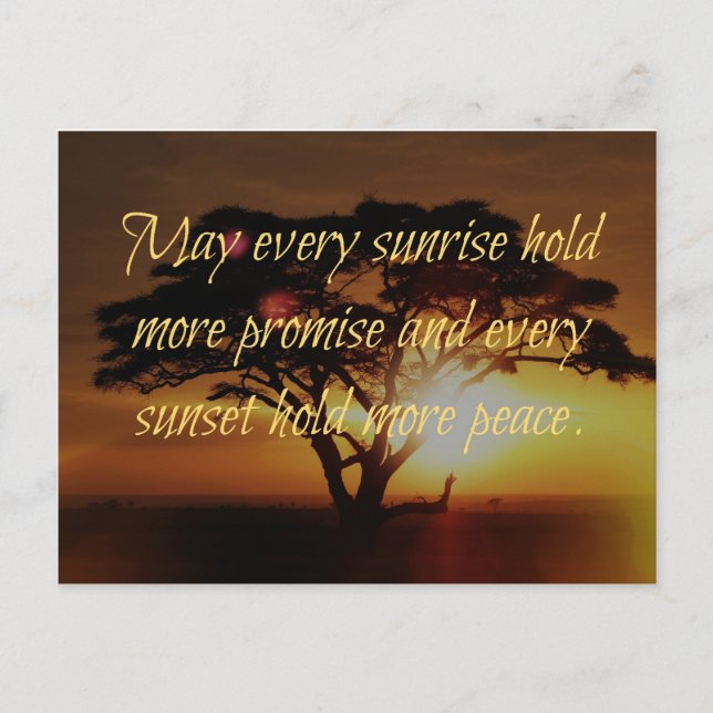 Sunrise, Sunset Postkarte (Vorderseite)