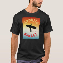 Sunrise Sunset Surfer Girl T-Shirt