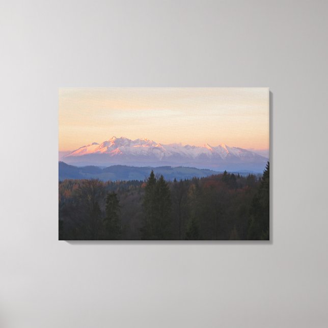 Sunrise Tatras Leinwanddruck (Vorderseite)