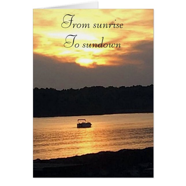 "SUNRISE TO SUNSET" I LIEBE JEDER SPENT W/U (Vorne)