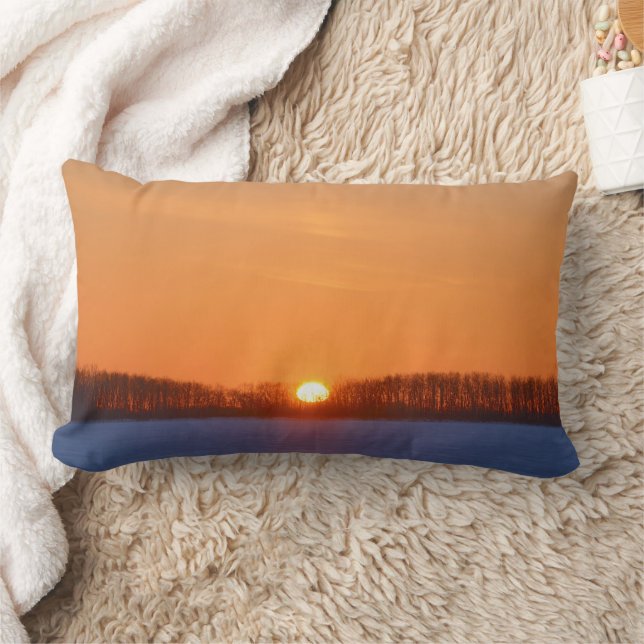 Sunrise über Prairie | Manitoba, Kanada Lendenkissen (Decke)