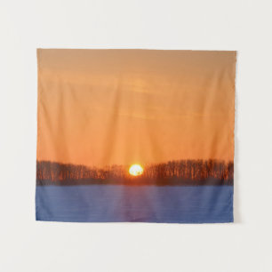 Sunrise über Prairie   Manitoba, Kanada Wandteppich