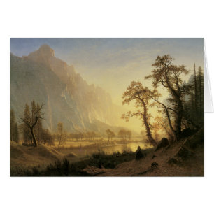 Sunrise, Vallée de Yosemite par Albert Bierstadt