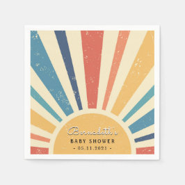 Sunrise Vintag I Retro Sun I Boho Sunshine Serviette