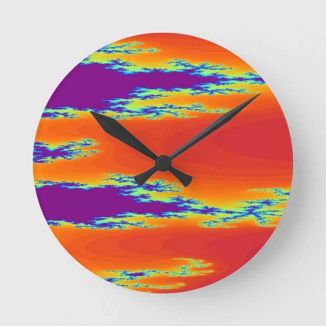 Sunrise Wall Clock Runde Wanduhr (Vorderseite)