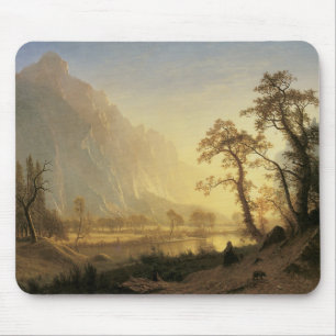 Sunrise, Yosemite Valley von Albert Bierstadt Mousepad