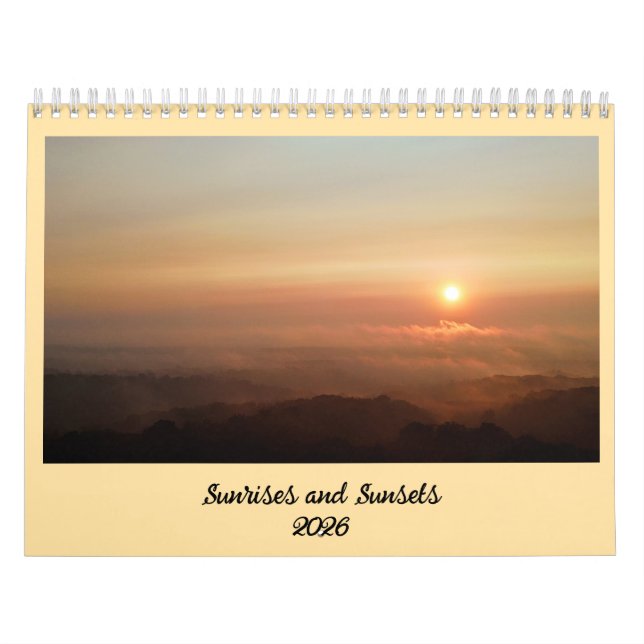 Sunrises and Sunsets 2026 Kalender (Titelbild)
