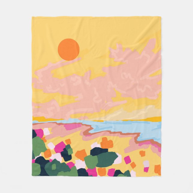 Sun's Embrace Fleecedecke (Vorderseite)