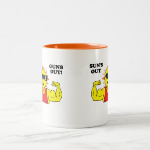 Suns heraus schießt heraus! zweifarbige tasse