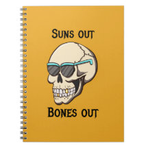 Suns Out Bones Out Spiral Notizbuch