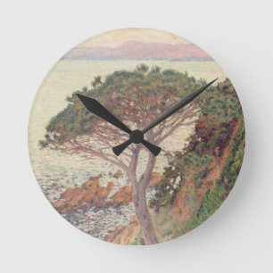 Sunset, 1916 (Öl auf Leinwand) Runde Wanduhr