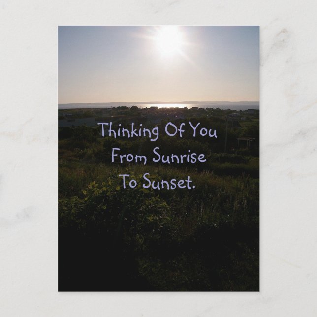 Sunset 1 Postkarte (Vorderseite)