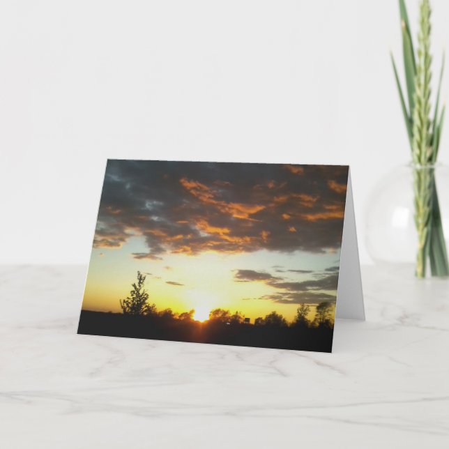 Sunset 3 Greeting Card ... Cell Phone Photo 2016 Karte (Vorderseite)