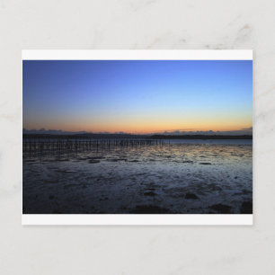 Sunset Abend Hill Postkarte