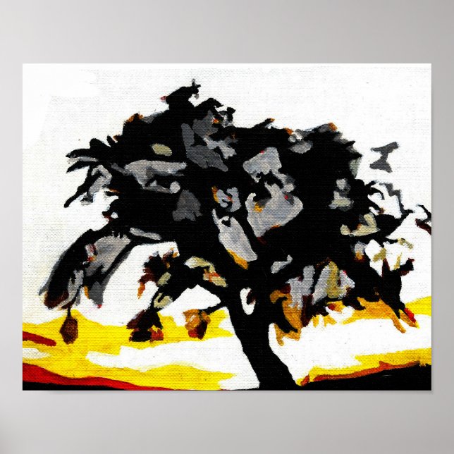Sunset Abstracted Poster (Vorne)