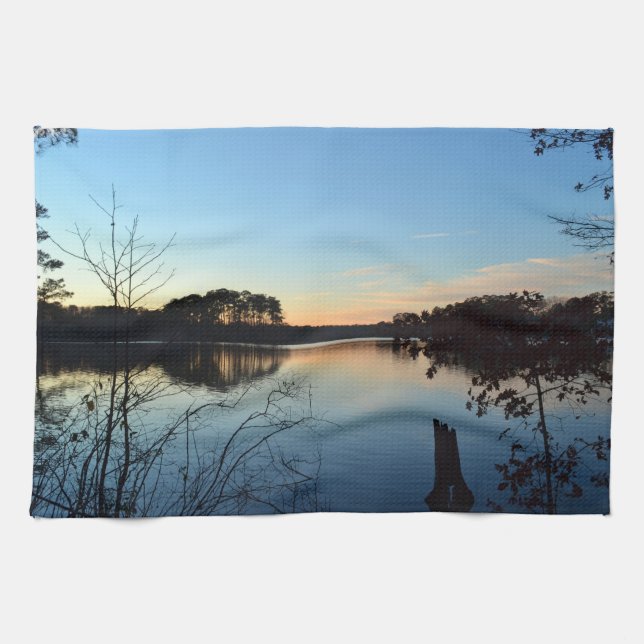Sunset 'Almost Gone' von Shirley Taylor Geschirrtuch (Horizontal)