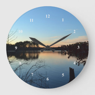 Sunset 'Almost Gone' von Shirley Taylor Große Wanduhr